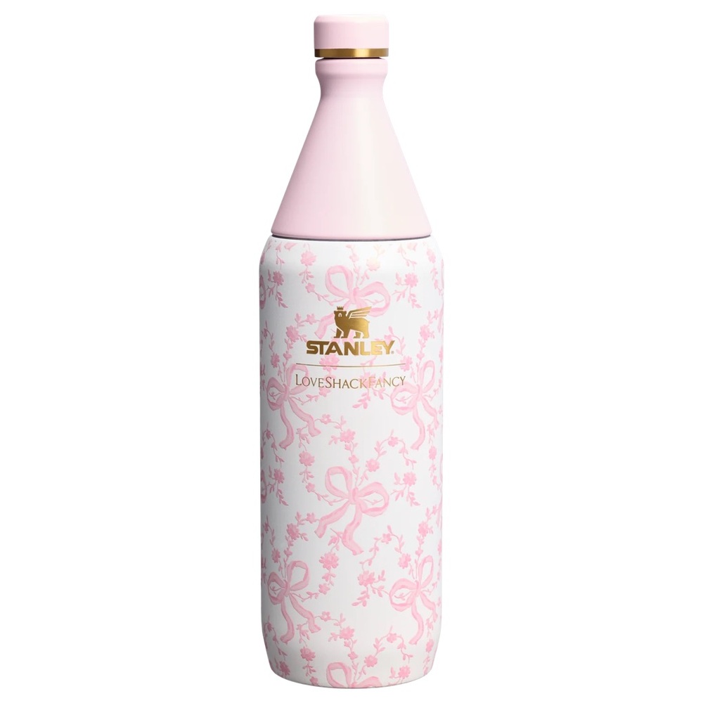 Stanley LoveShackFancy Pink Bow Bottle